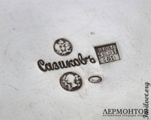 Чайный сервиз Сазиков. Серебро 84. Российская империя
