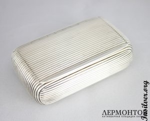 Табакерка. П. Зольман. Серебро 84. Россия