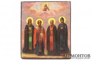 Икона. Избранные святые. Россия, конец XIX-начало XX в. Масло