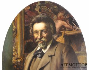Картина. Портрет И.Е. Репина. Яковлев Василий Николаевич. Холст, масло. 1940-е гг.