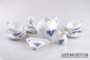 Чайный сервиз на 4 персоны. Royal Copenhagen. Дания, XX в.