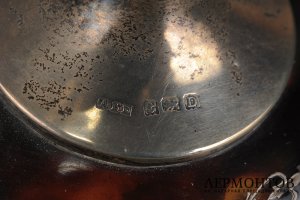 Подарочный набор -  часы и подсвечники. Англия, 1925 г. Серебро 925 пробы.
