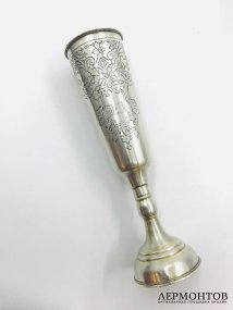 Фужер для шампанского. Серебро 84 пробы, Россия, 1890 год