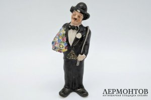 Статуэтка Чарли Чаплин. Фарфор, роспись. Европа, 1920-1940е