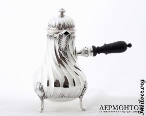 Чайно-кофейный сервиз Lapar. Серебро 950. Франция