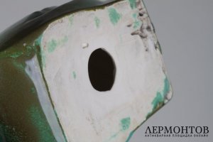Статуэтка Голова лошади в стиле Ар Деко. Италия, 1950-е гг. Керамика, роспись.