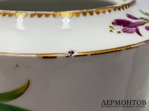 Чайник с росписью. Германия, Meissen, 18 век. Фарфор, роспись.