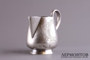 Молочник. Серебро 84 пробы. Россия, Москва, мастерская Соколова В.Т.
