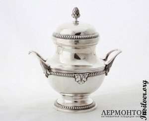 Сахарница. Серебро 950. Франция