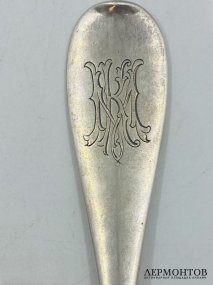Ситечко для сахарной пудры. Серебро 84 пробы, П. Овчинников, Россия, 1880-е годы
