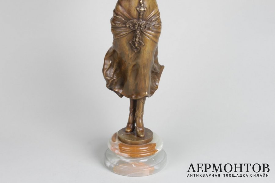 Скульптура Танцовщица в стиле Ар Деко. Франция, Париж, авт. T. Lemoyne, 1920-е гг. 
