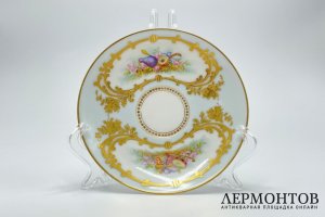 Кофейная пара. Россия, Императорский фарфоровый завод, 1860-70-е гг. Фарфор, роспись.
