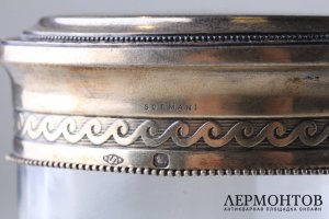 Набор парфюмерный Sormani. Серебро 950 пробы, стекло. Франция. XIX в.