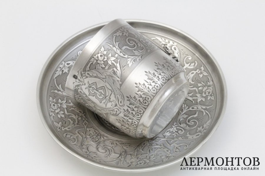 Кофейная пара. Серебро 950 пробы. Франция