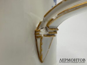 Чайник с росписью. Германия, Meissen, 18 век. Фарфор, роспись.