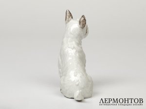 Статуэтка «Скотч-терьер». Фарфор, Potschappel, Германия, 1876–1901 годы