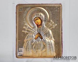 Икона «Умягчение злых сердец». Серебро с позолотой, современная работа