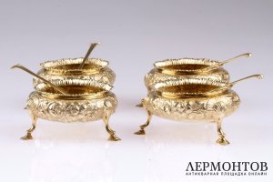 Набор солонок. Серебро 925. Англия