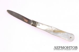 Нож складной George Ibberson. Серебро 925. Англия
