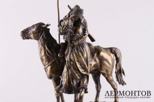 Скульптура Прощание казака с казачкой. Бронза. Россия,1880 гг, По модели Грачева.