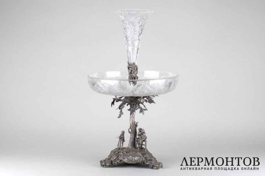 Ваза для фруктов и цветов. Серебро 925 пробы. Англия, 1903 год