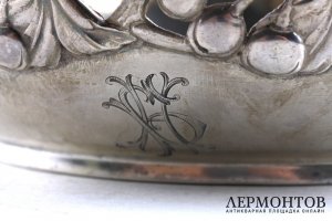 Ваза-фруктовница. Серебро 84 пробы. Российская империя.
