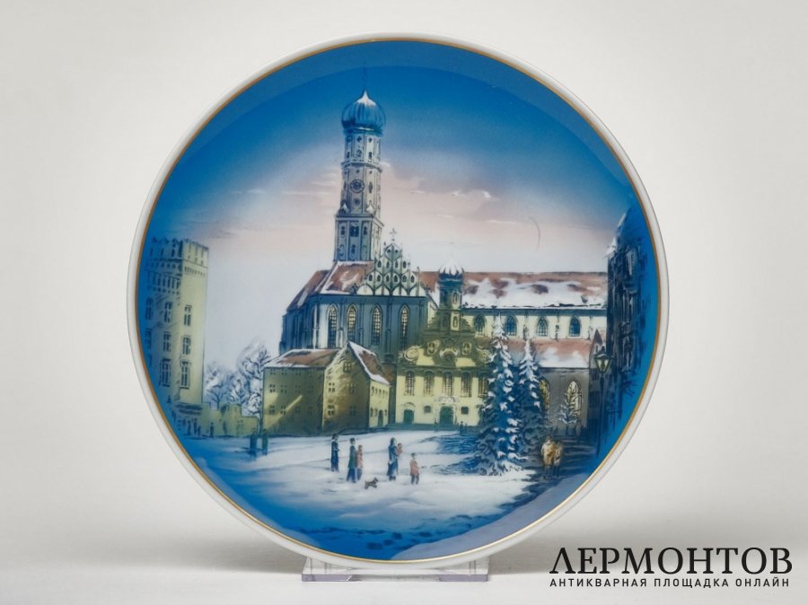 Тарелка настенная «Рождество 1985». Фарфор, Rosenthal, Германия