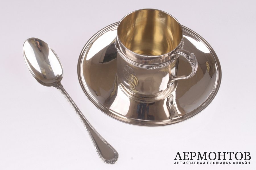 Кофейный набор Henin et Cie. Серебро 950. Франция