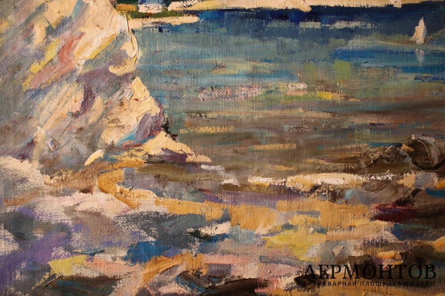 Картина. Коктебель. Худ. Амосова-Бунак Ольга Федоровна. Холст, масло. 
