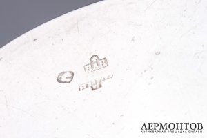 Пара серебряных блюдец. Серебро 916. Испания
