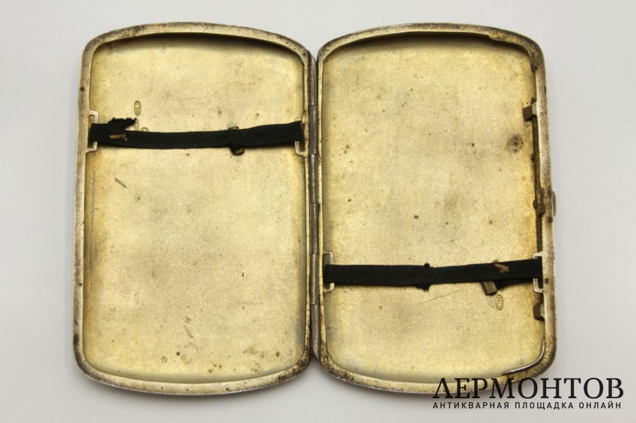 Портсигар. Серебро 84 пр. Россия, Хлебников И.П., 1908-1917 гг.