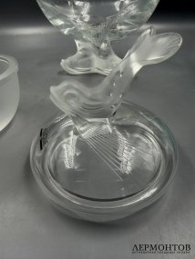 Икорница «Igor». Хрусталь, позолоченный металл, Lalique, Франция
