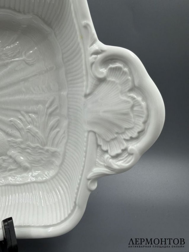 Блюдо для запекания из «Лебединого сервиза», 33,5 × 21 см. Фарфор, Meissen, Германия