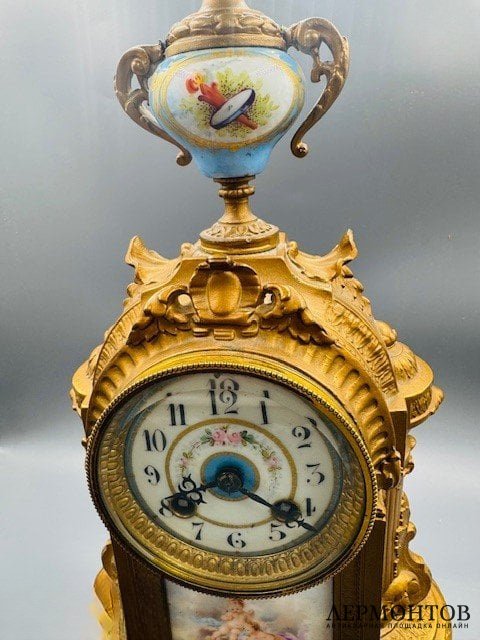 Каминные часы с парными канделябрами. Japy Frères, Франция, 1880–1890 годы