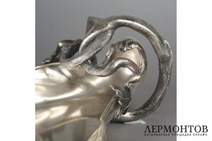 Блюдо для рыбы. Италия, Милан, фирма M.Mosini. Серебро 800 пробы.