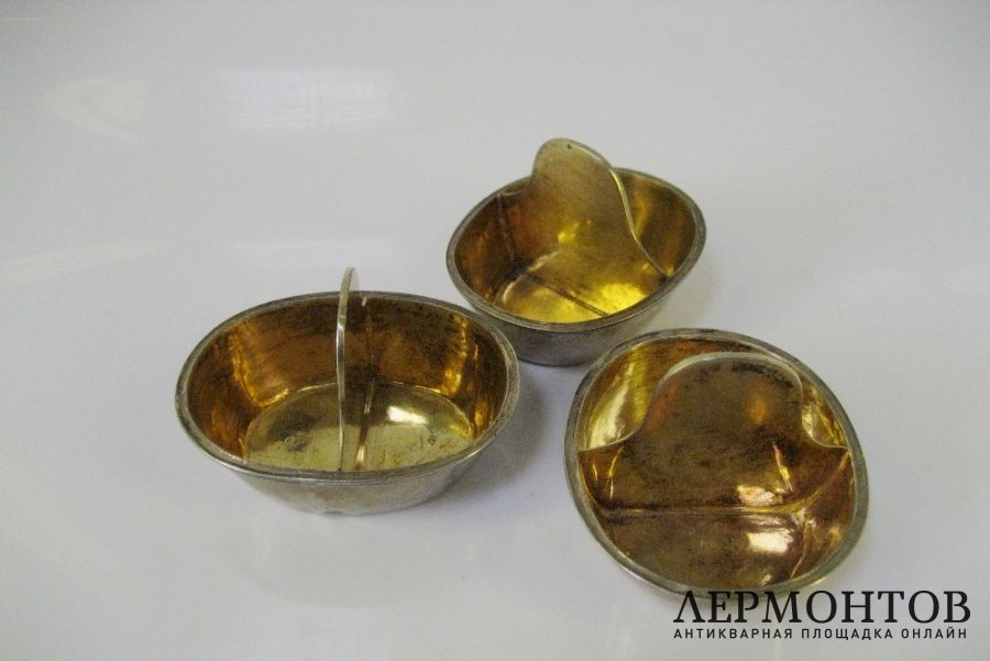 Солонка. Серебро 84 пробы. Российская империя, 1851 год.