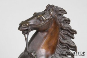 Скульптура Укротитель коня. Франция, Париж, отливка кон.19 - нач. 20 в. Бронза.