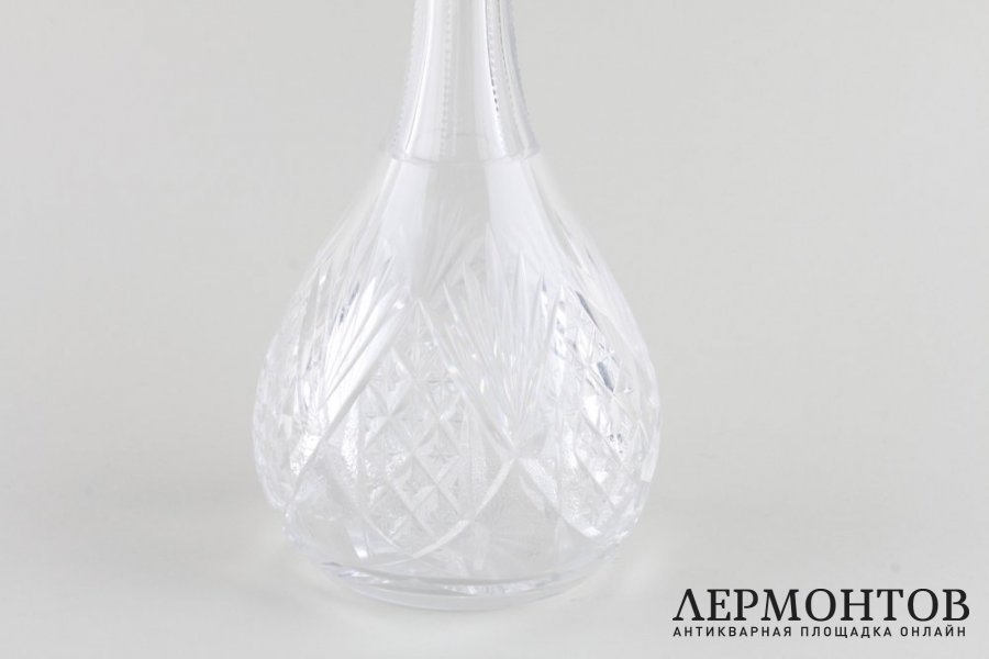 Графин. Хрусталь, серебро 800 пробы. Германия, 1900е-1930е.