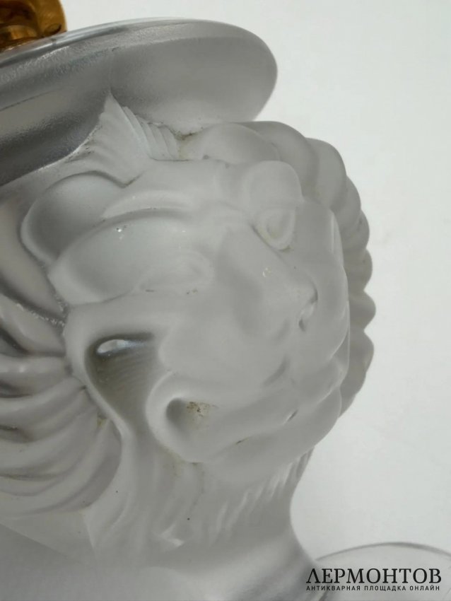 Зажигалка «Голова льва». Хрусталь, Lalique, Франция