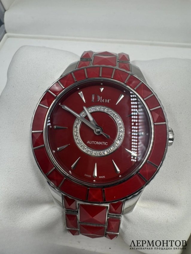 Наручные часы «Les Montres» с бриллиантами. Керамика, Dior
