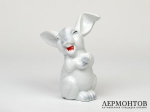 Статуэтка «Заяц». Фарфор, Rosenthal, Германия, 1960 год