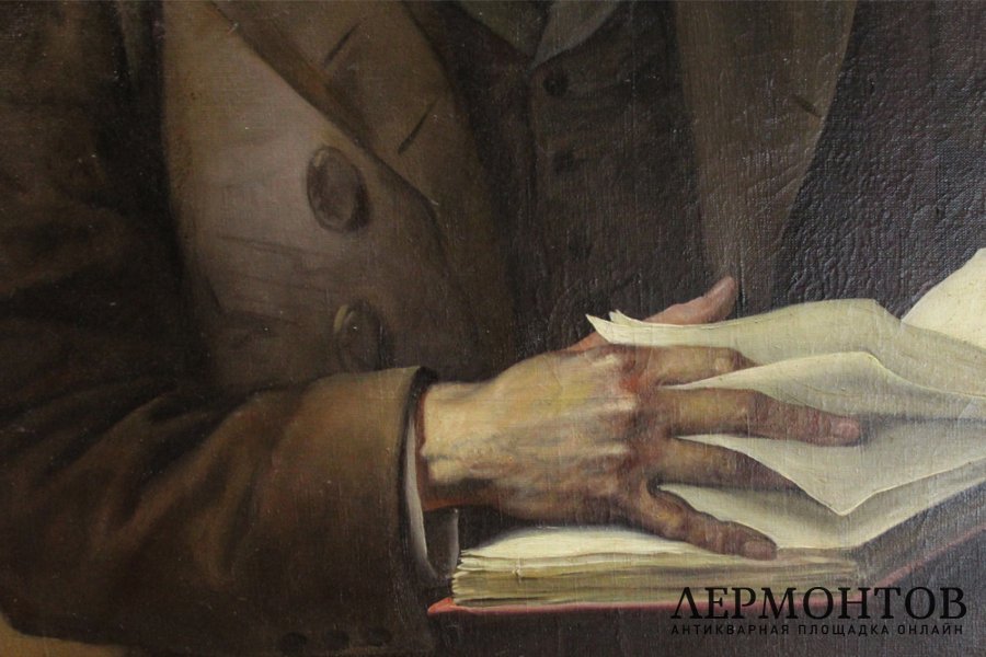 Картина. Портрет В.Г. Белинского. Яковлев Василий Николаевич. Холст, масло. 1940-е гг