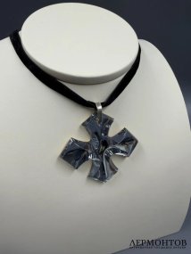 Колье-чокер «Окситанский крест». Хрусталь, серебро 925 пробы, Baccarat, Франция