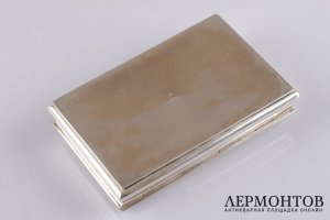 Шкатулка  Risler et Carre. Серебро 950 пробы, золочение. Франция