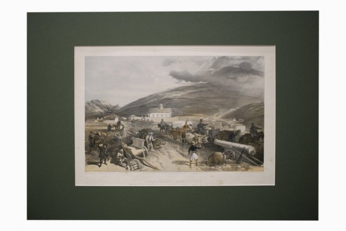 Литография. Трудности снабжения. Крымская война. У. Симпсон. Лондон, 1855 г.