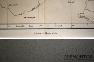 Карта Черного моря, Крыма, части Турции и прилегающих территорий. Англия, 1860-е гг