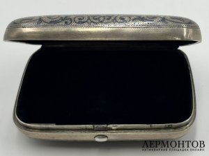 Кошелек Кремль. Россия, 19 век. Серебро 84 пробы, чернь.