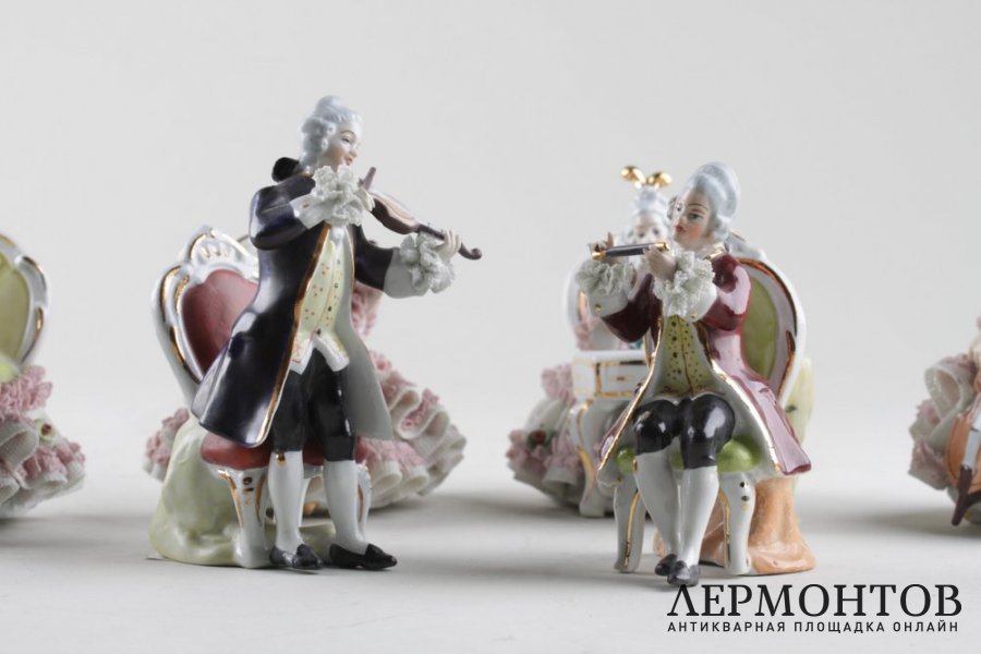 Статуэтки Оркестр. Фарфор. Wilhelm Rittirsch Porcelain. Германия. XXв.