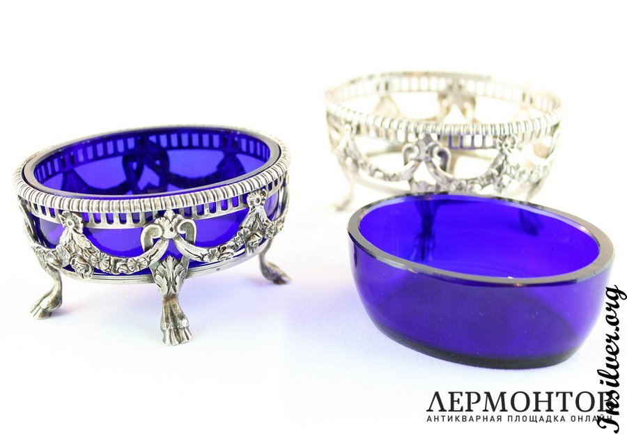 Солонки Paillard Freres. Серебро 800. Франция