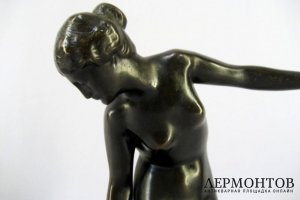Диана. Бронза, патинирование, мрамор. Европа, XIX век.